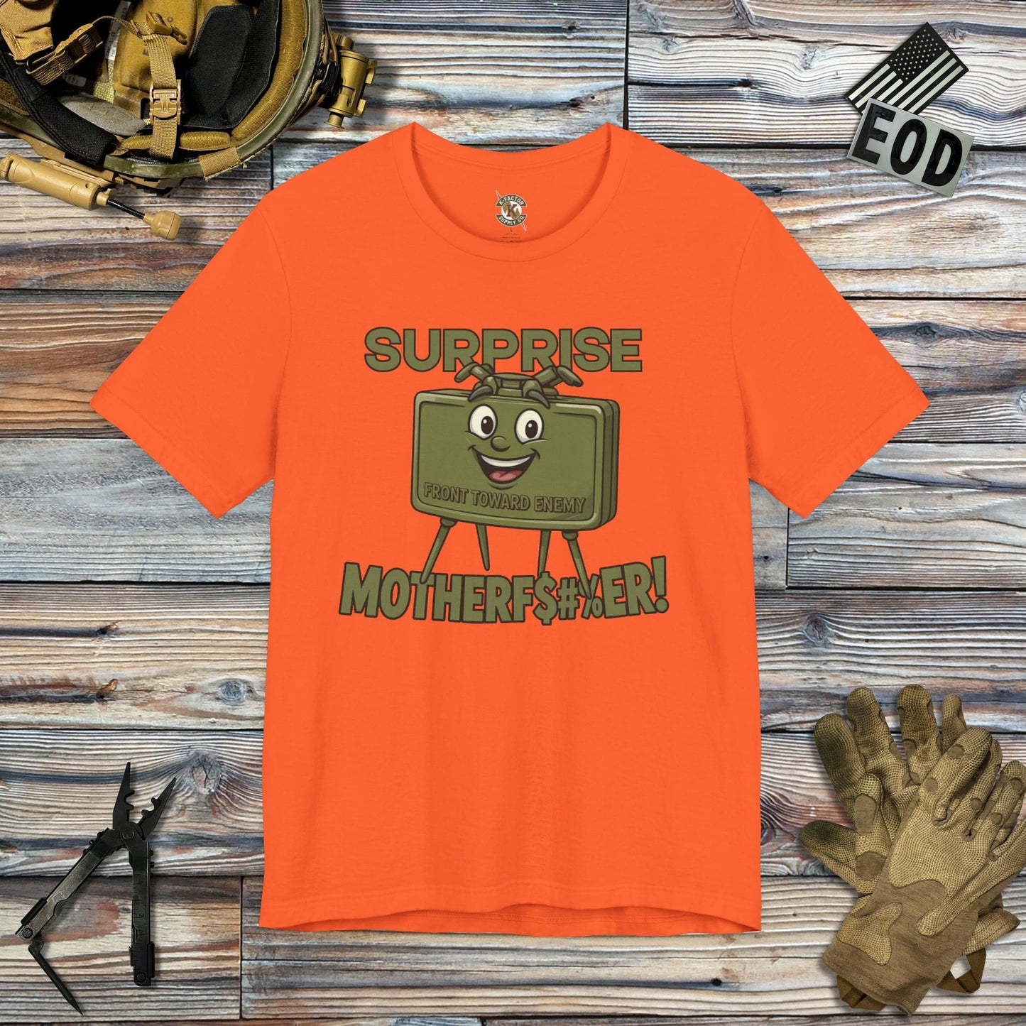 K-Factor Supply Co Surprise! Mk 2 T-Shirt Orange / S