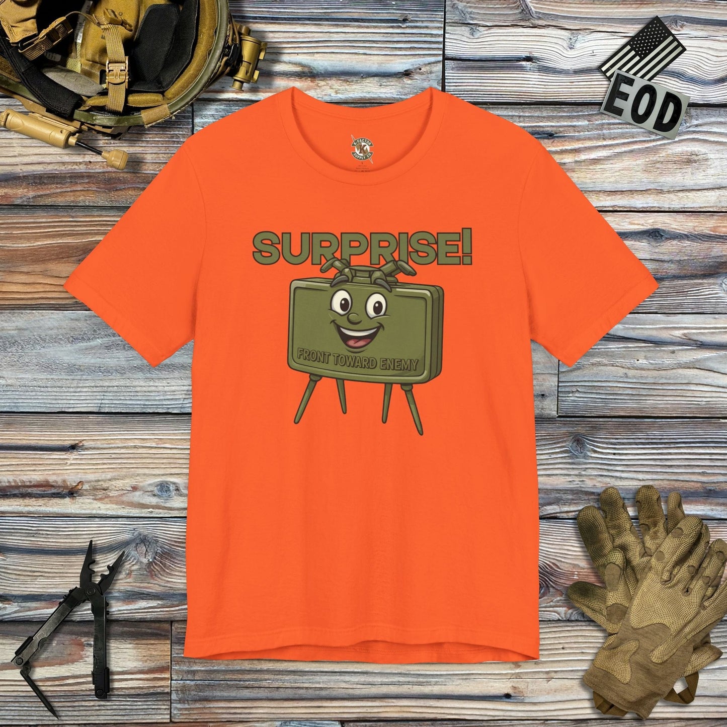K-Factor Supply Co Surprise! T-Shirt Orange / S
