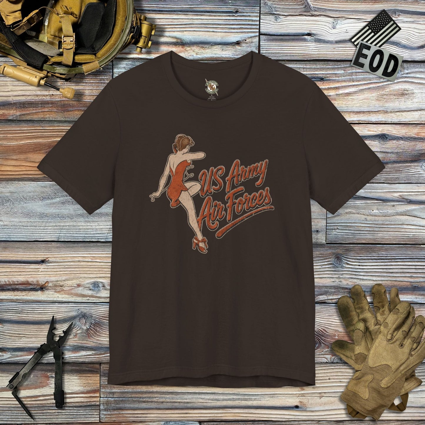 K-Factor Supply Co The Belle T-Shirt Brown / S