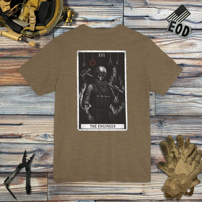 K-Factor Supply Co The Engineer Tarot (Back Print) T-Shirt