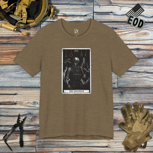 K-Factor Supply Co The Engineer Tarot T-Shirt Heather Olive / S