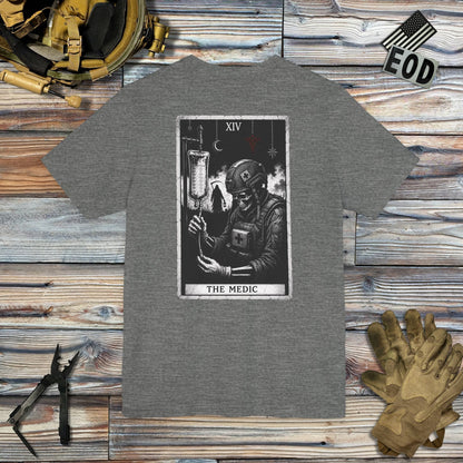 K-Factor Supply Co The Medic Tarot (Back Print) T-Shirt
