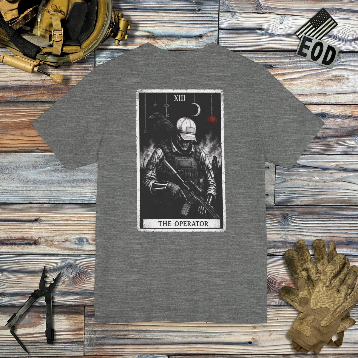 K-Factor Supply Co The Operator Tarot (Back Print) T-Shirt