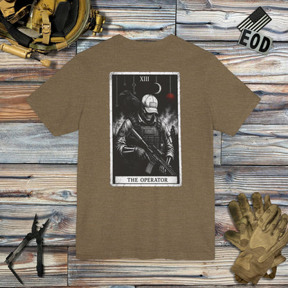K-Factor Supply Co The Operator Tarot (Back Print) T-Shirt