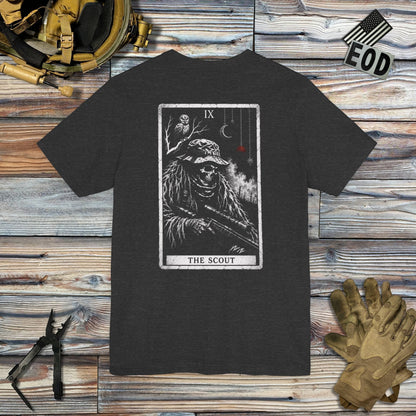 K-Factor Supply Co The Scout Tarot (Back Print) T-Shirt