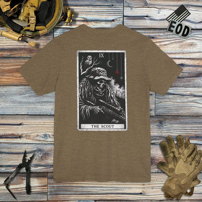 K-Factor Supply Co The Scout Tarot (Back Print) T-Shirt
