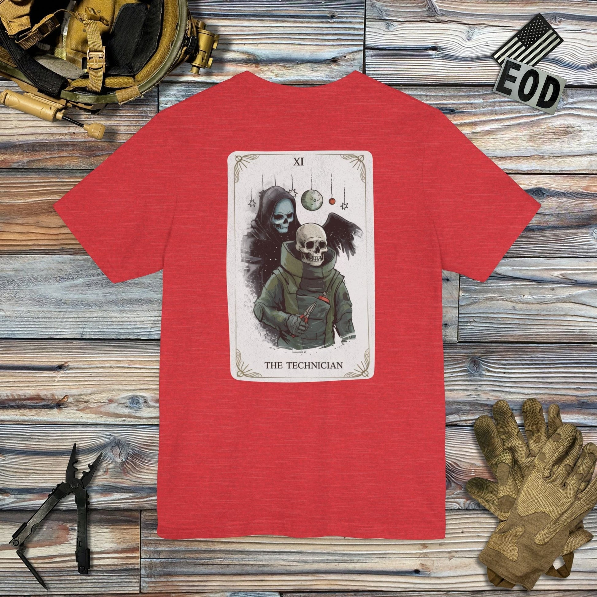 K-Factor Supply Co The Technician Tarot (Back Print) T-Shirt