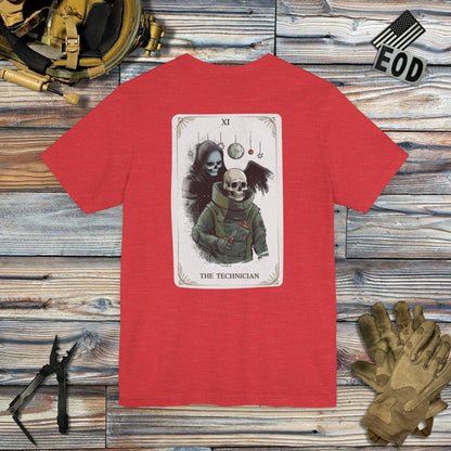 K-Factor Supply Co The Technician Tarot (Back Print) T-Shirt