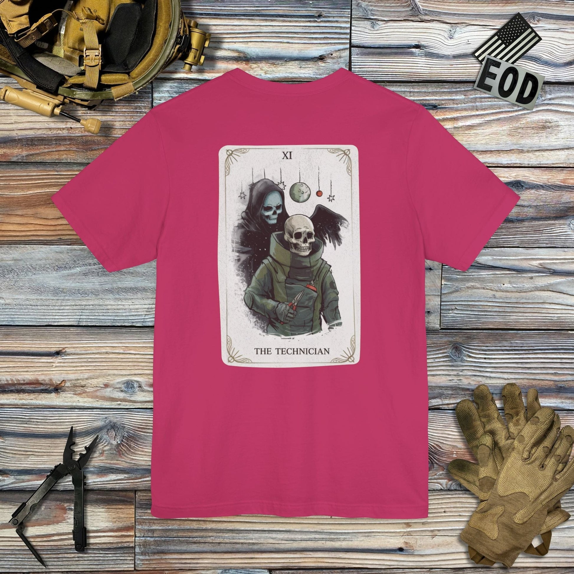 K-Factor Supply Co The Technician Tarot (Back Print) T-Shirt