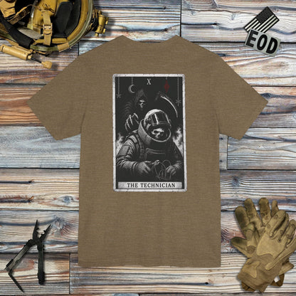 K-Factor Supply Co The Technician Tarot (Back Print) T-Shirt