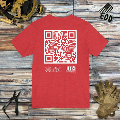K-Factor Supply Co Timeless Heroes/JLT (Back Print) T-Shirt Heather Red / S
