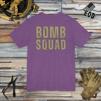 K-Factor Supply Co Traditional Bomb Squad - EOD (Back Print) T-Shirt