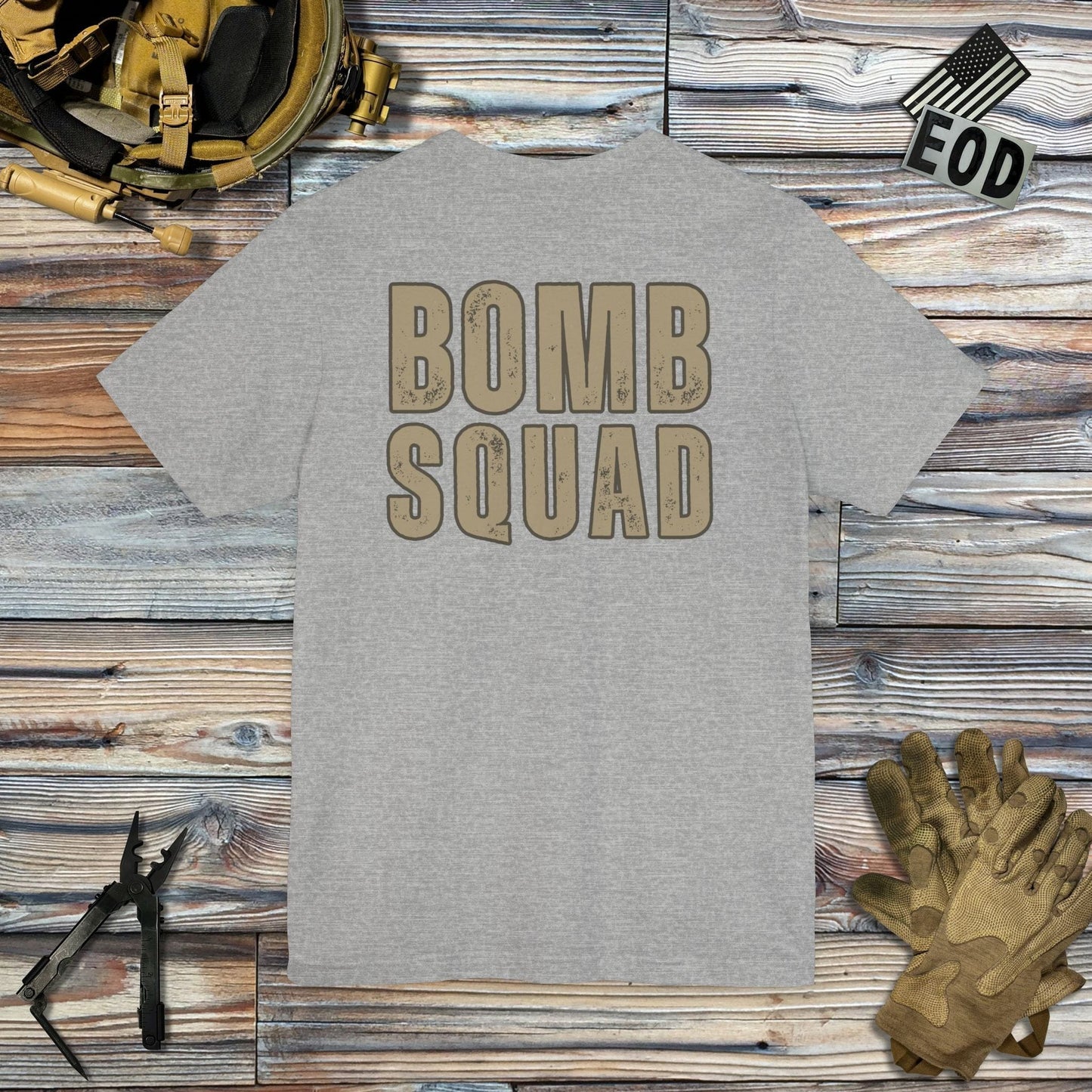 K-Factor Supply Co Traditional Bomb Squad - EOD (Back Print) T-Shirt