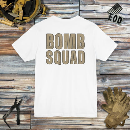 K-Factor Supply Co Traditional Bomb Squad - EOD (Back Print) T-Shirt