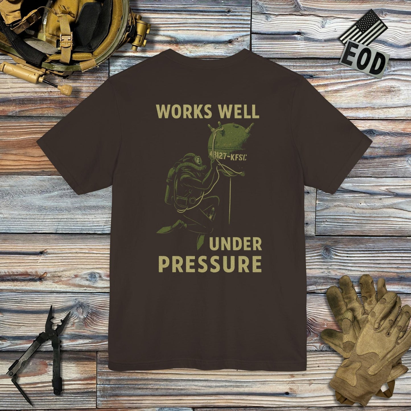 K-Factor Supply Co Under Pressure (Back Print) T-Shirt
