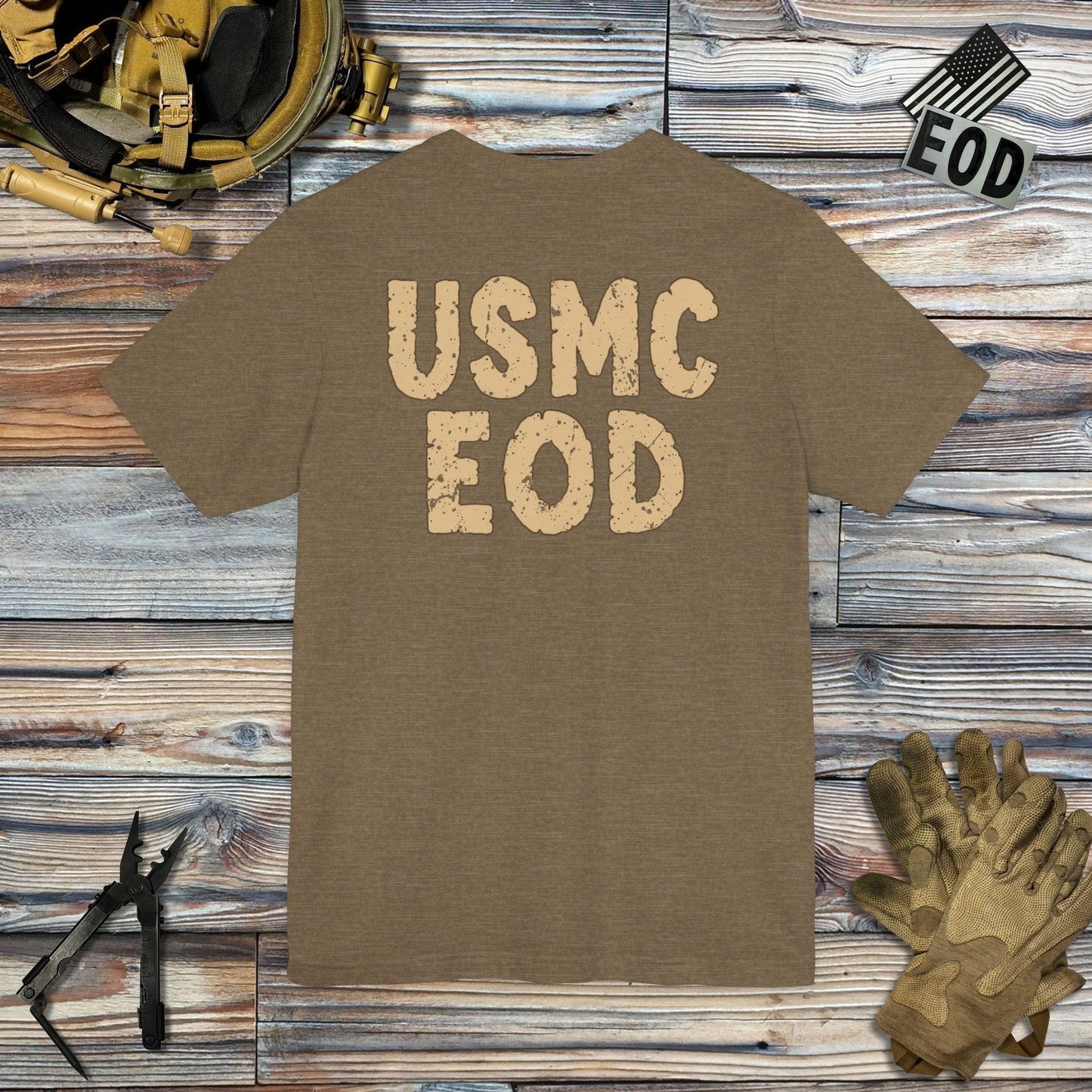 K-Factor Supply Co USMC EOD (Back Print) T-Shirt
