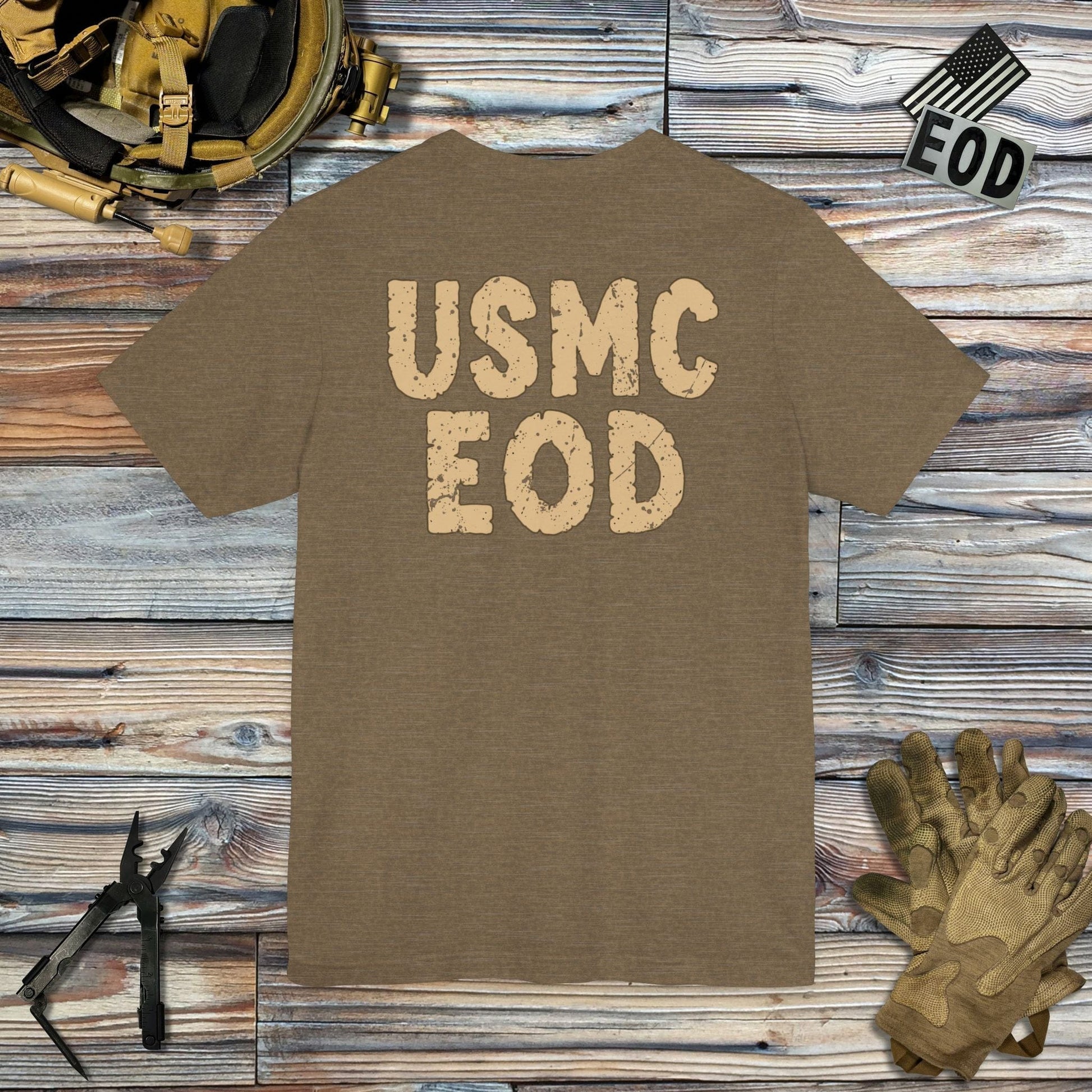 K-Factor Supply Co USMC EOD (Back Print) T-Shirt