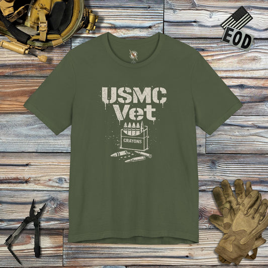 K-Factor Supply Co USMC Vet Mk 1 Mod 1 T-Shirt Military Green / S