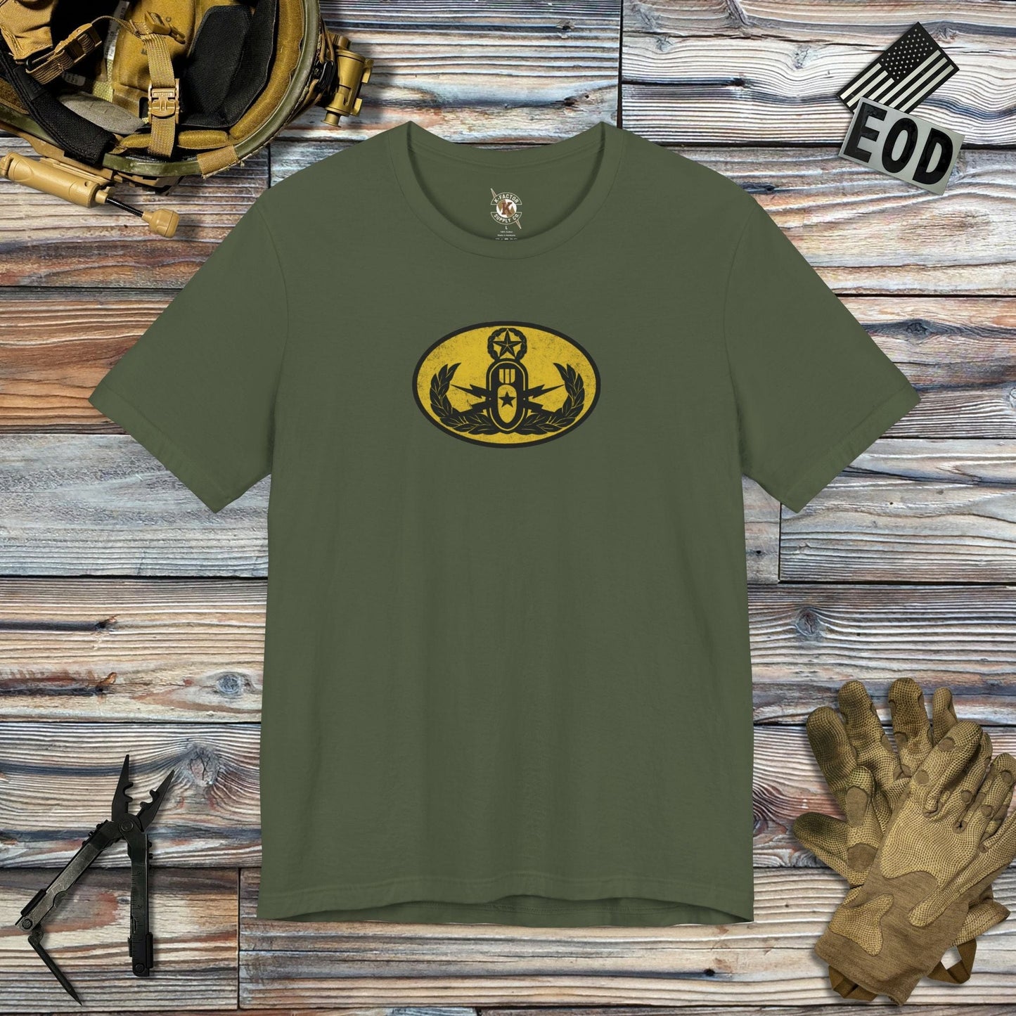 K-Factor Supply Co Vigilante Tech T-Shirt Military Green / S