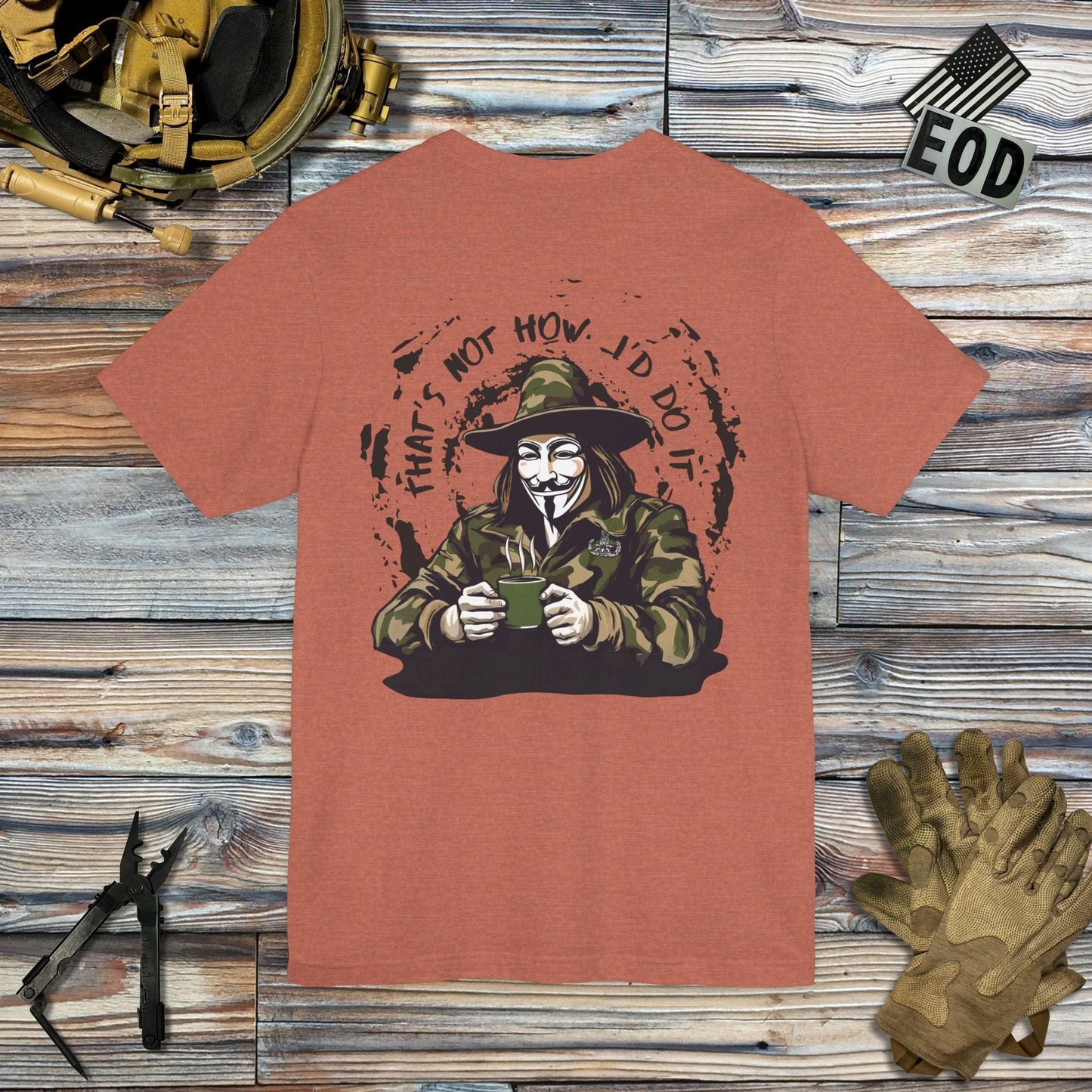 K-Factor Supply Co What the Fawkes Says (Back Print) T-Shirt