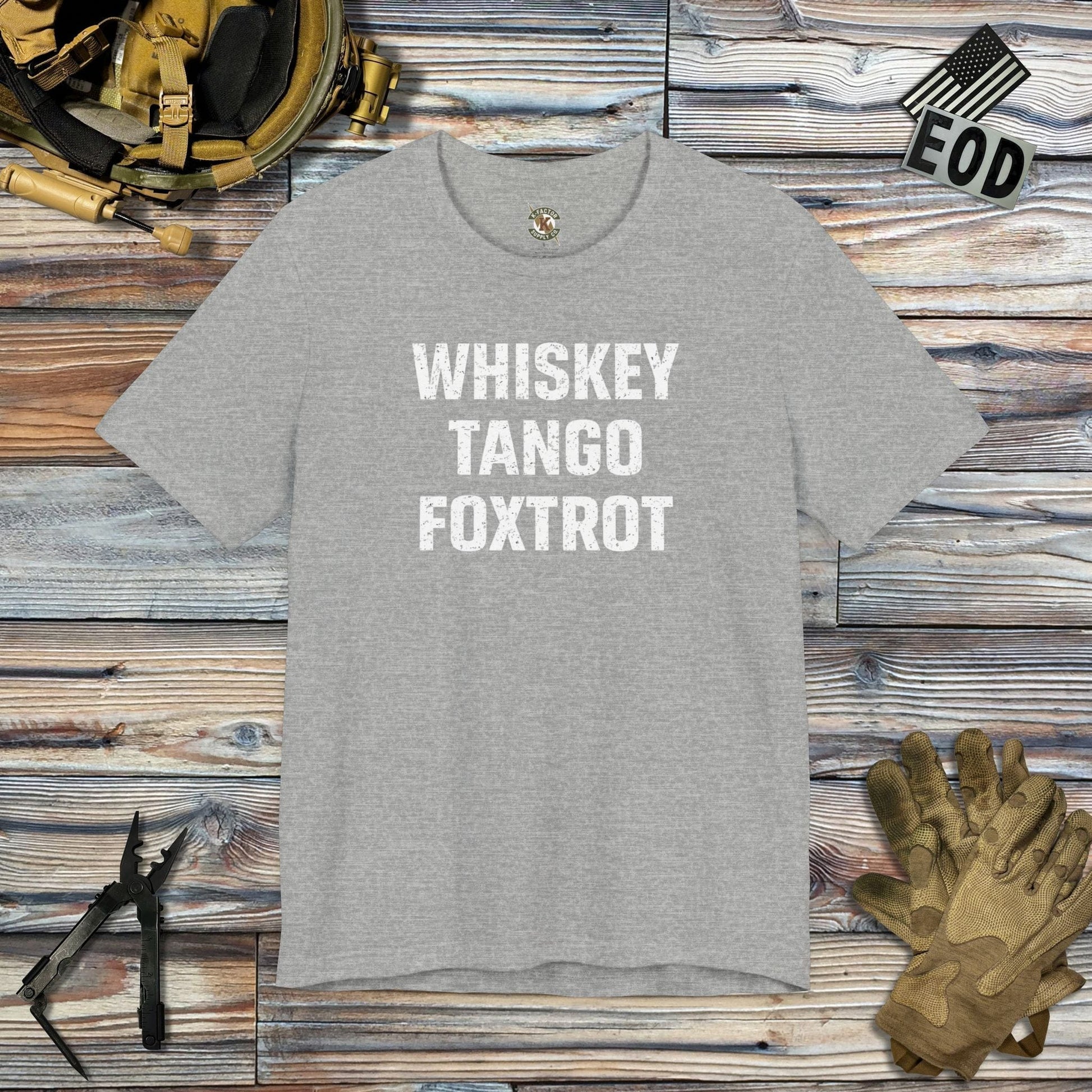 K-Factor Supply Co Whiskey Tango Foxtrot T-Shirt