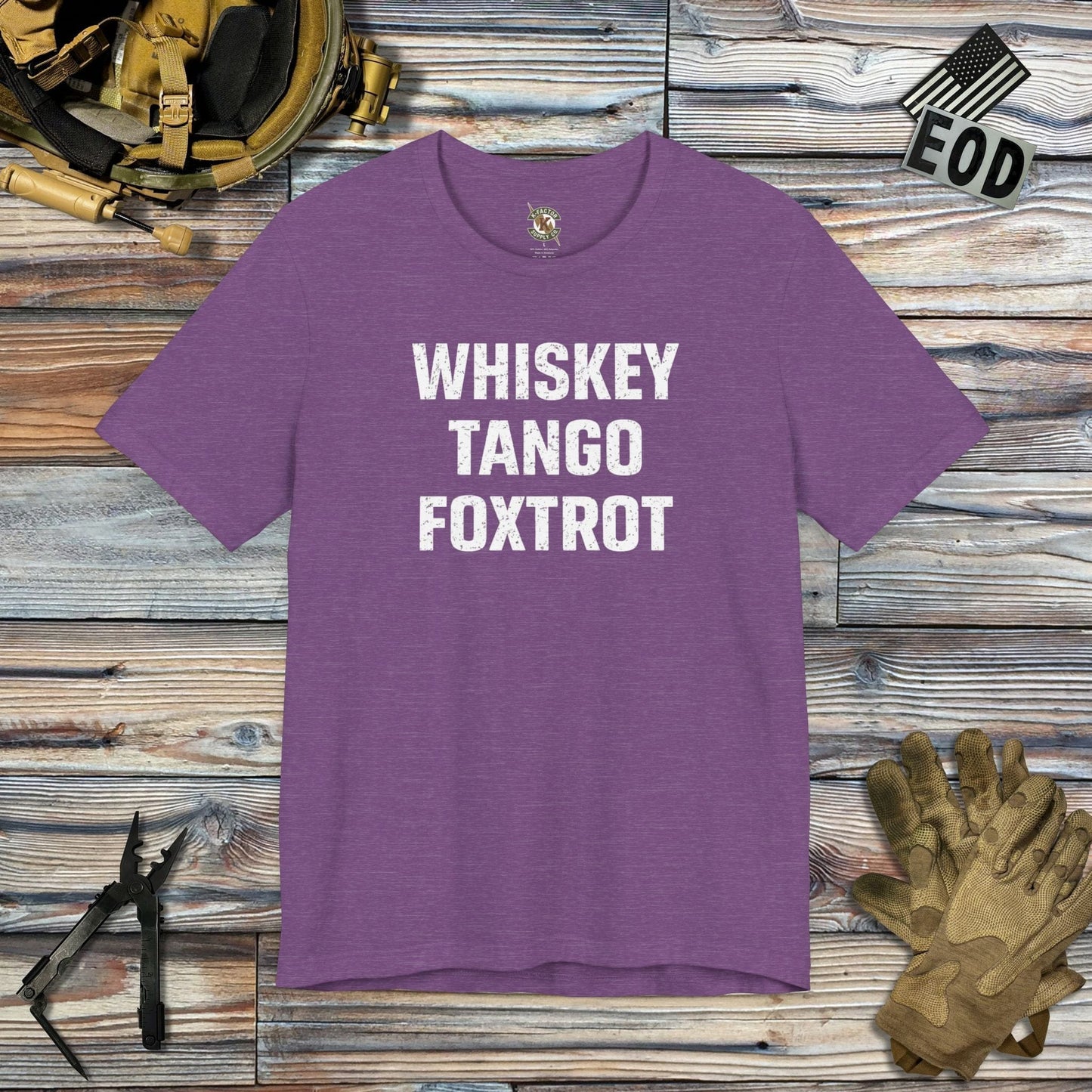 K-Factor Supply Co Whiskey Tango Foxtrot T-Shirt