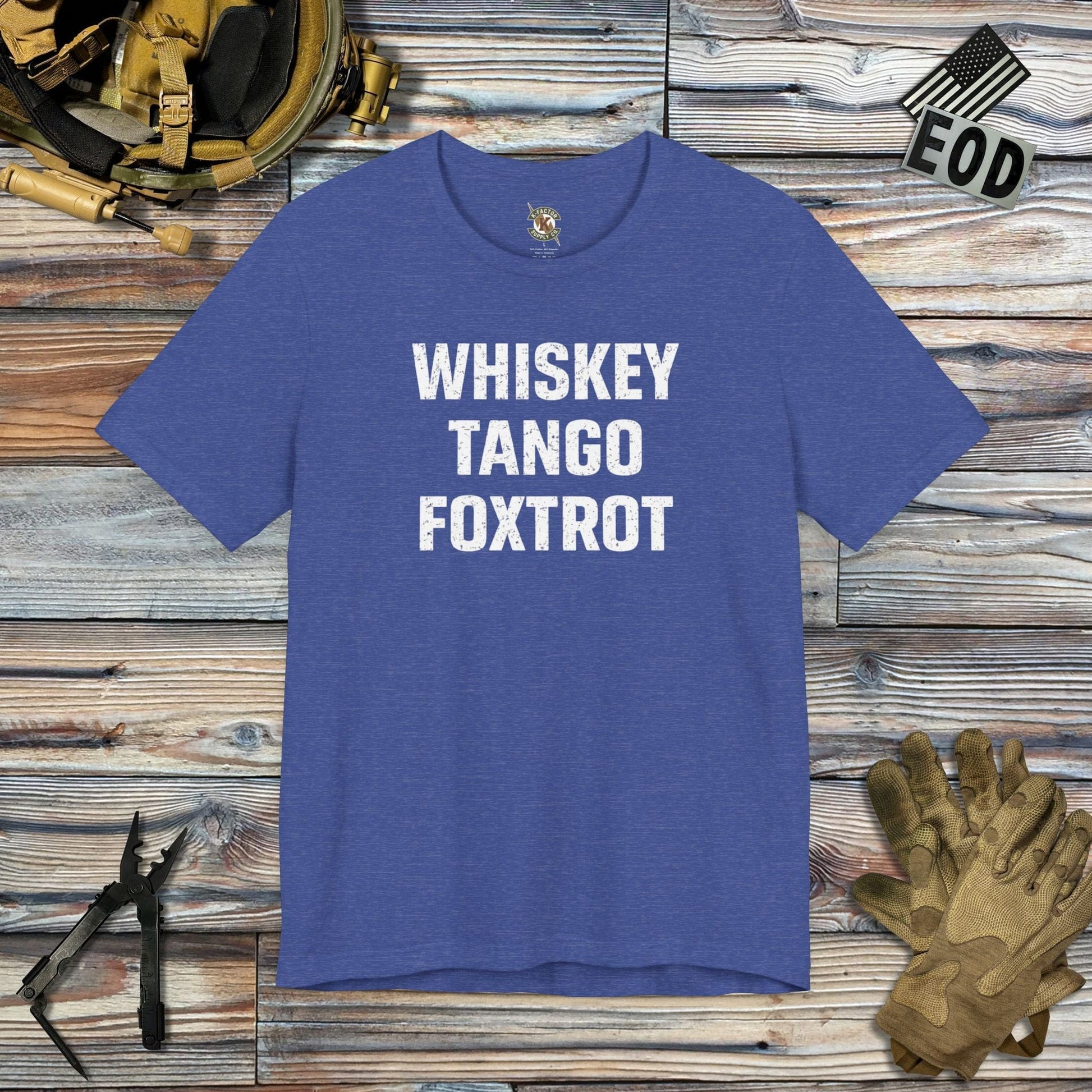 K-Factor Supply Co Whiskey Tango Foxtrot T-Shirt