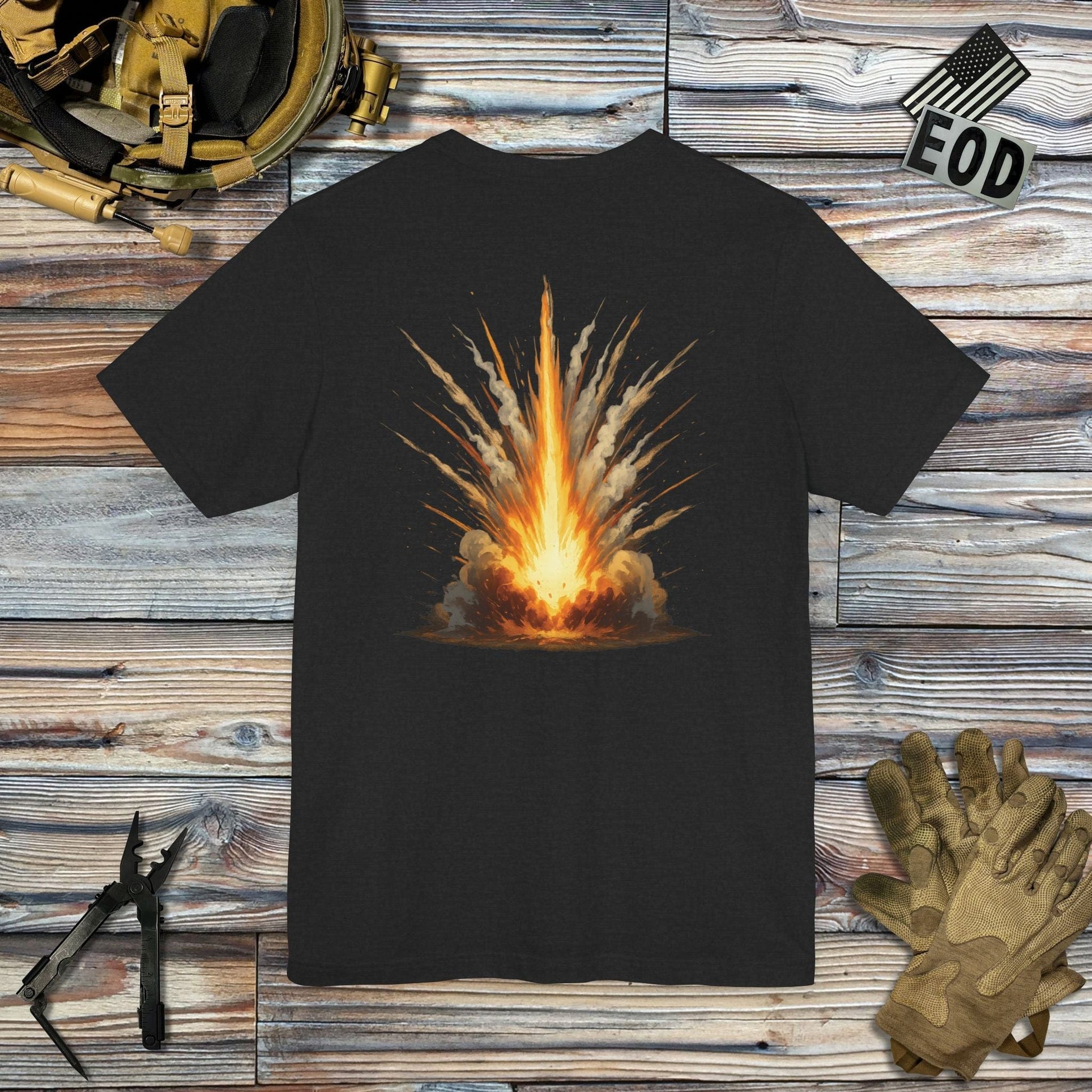 K-Factor Supply Co Willie Pete Blast (Back Print) T-Shirt Solid Black Blend / S