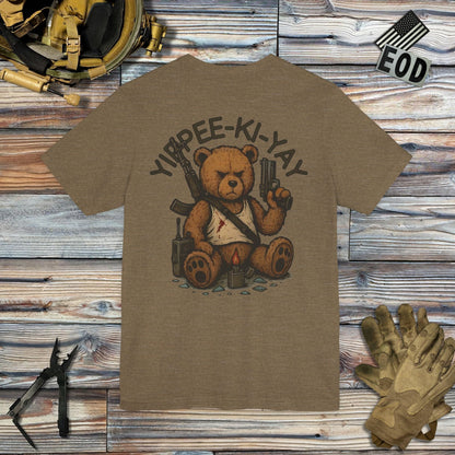 K-Factor Supply Co Yippee-Ki-Yay (Back Print) T-Shirt