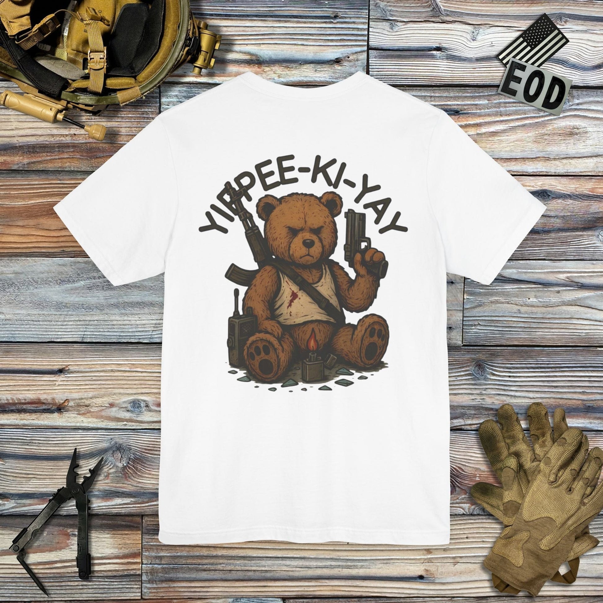 K-Factor Supply Co Yippee-Ki-Yay (Back Print) T-Shirt