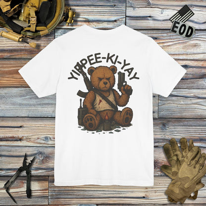 K-Factor Supply Co Yippee-Ki-Yay (Back Print) T-Shirt