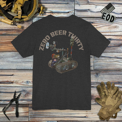 K-Factor Supply Co Zero Beer Thirty (Back Print) T-Shirt