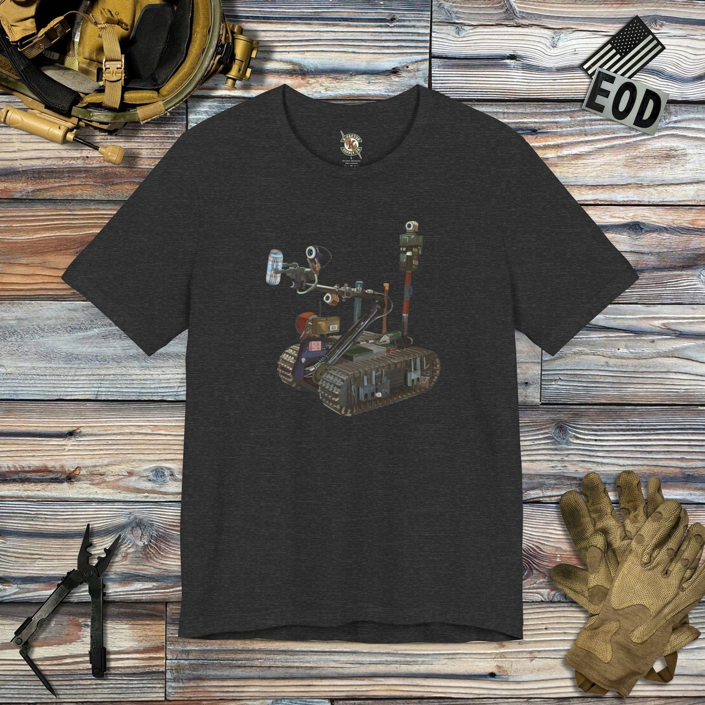 K-Factor Supply Co Zero Beer Thirty T-Shirt Dark Grey Heather / S