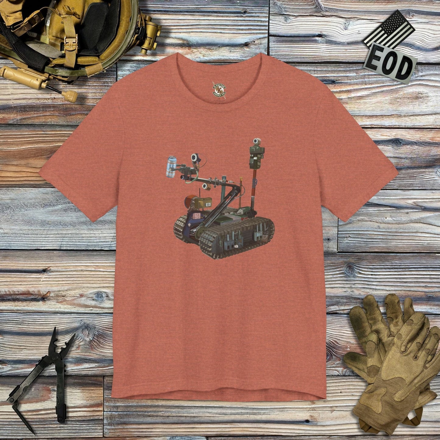 K-Factor Supply Co Zero Beer Thirty T-Shirt Heather Clay / S