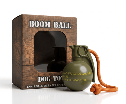 K-Factor Supply Co The Boom Ball Rubber Dog Chew Toy