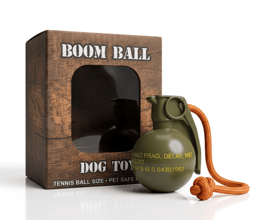 K-Factor Supply Co The Boom Ball Rubber Dog Chew Toy