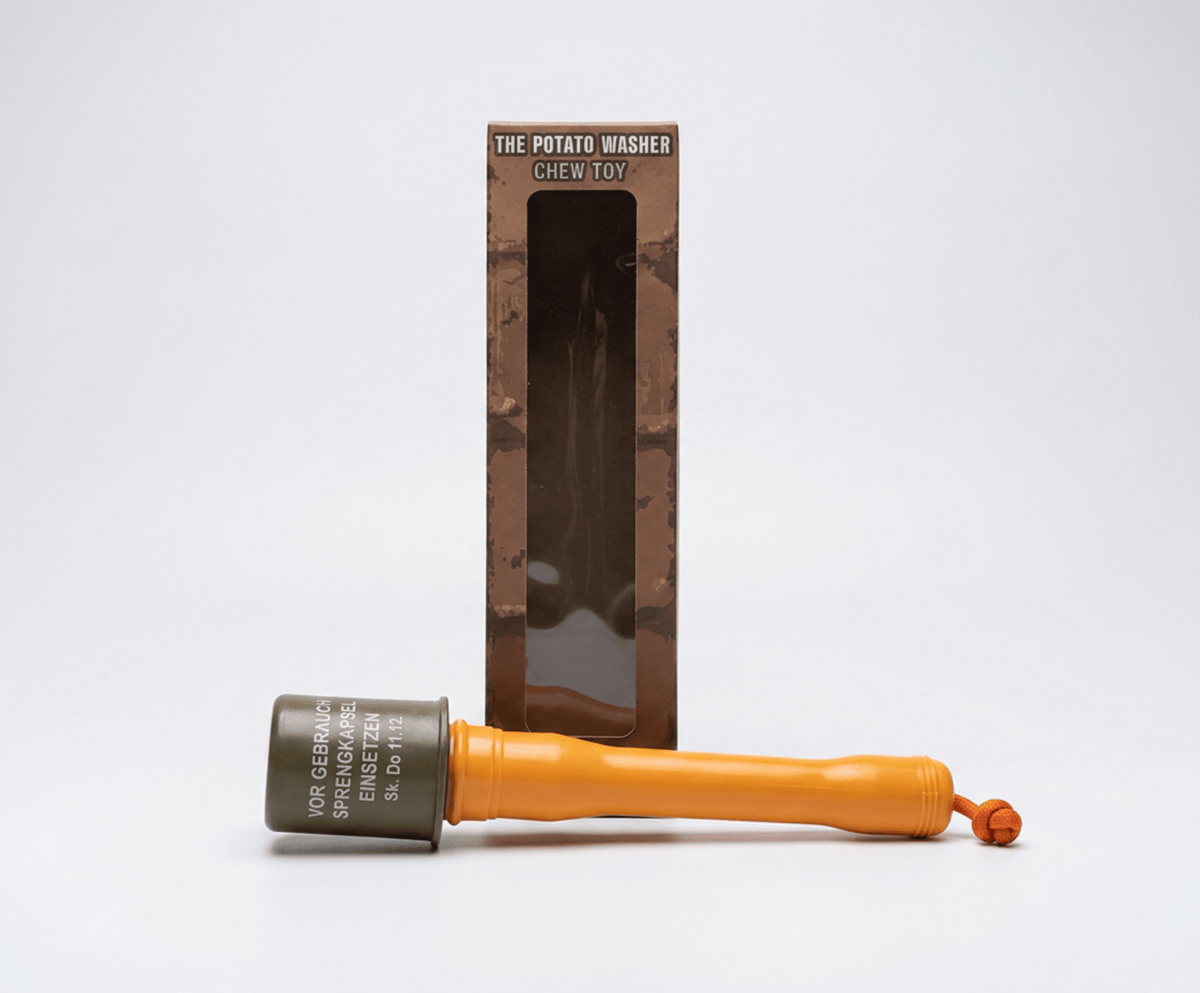 K-Factor Supply Co The Potato Masher Rubber Dog Chew Toy